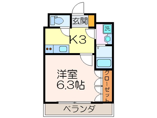 リバティ－Ｋ．Ｍの物件間取画像